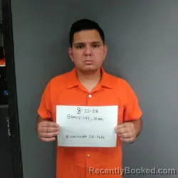Mugshot of Osmar Gomez-Silva booked in Sebastian County, Arkansas on August 22, 2026