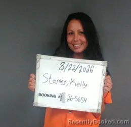 Mugshot of Kelly Shantell Stanley booked in Sebastian County, Arkansas on August 22, 2026