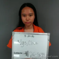 Mugshot of Chau Phan Ngo booked in Sebastian County, Arkansas on August 24, 2026
