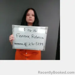 Mugshot of Rebecca Lyn Fenner booked in Sebastian County, Arkansas on August 26, 2026