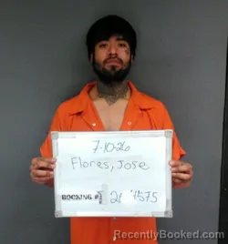Mugshot of Jose Francisco Flores booked in Sebastian County, Arkansas on August 26, 2026