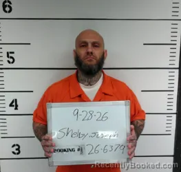 Mugshot of Joseph Michael Shelby booked in Sebastian County, Arkansas on September 28, 2026