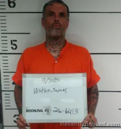 Mugshot of Thomas Gene Watson booked in Sebastian County, Arkansas on September 30, 2026