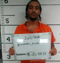 Mugshot of Javon Robert Williamson booked in Sebastian County, Arkansas on October 1, 2026