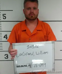 Mugshot of William Wesley Wayne Lagrand booked in Sebastian County, Arkansas on October 1, 2026