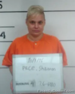 Mugshot of Shannon Rene Pace booked in Sebastian County, Arkansas on October 3, 2026