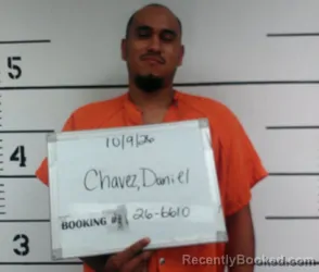Mugshot of Daniel Ponce Chavez booked in Sebastian County, Arkansas on October 9, 2026