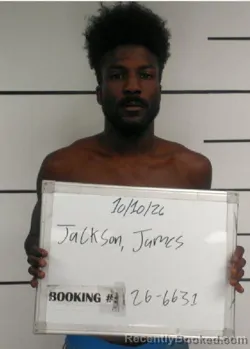 Mugshot of James Jerome Jackson booked in Sebastian County, Arkansas on October 10, 2026