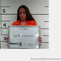 Mugshot of Candice Marie Varnell booked in Sebastian County, Arkansas on October 12, 2026