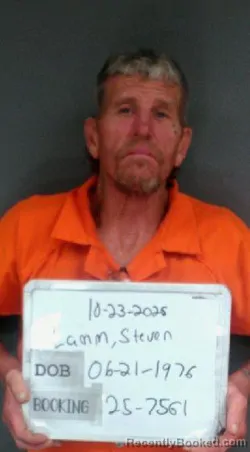 Mugshot of Steven Wayne Lamm booked in Sebastian County, Arkansas on October 14, 2026
