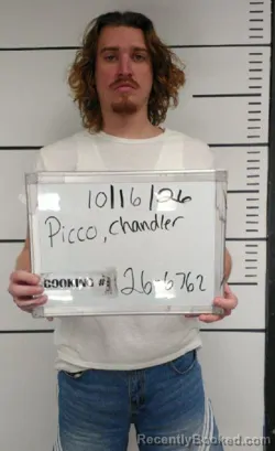Mugshot of Chandler Crey Picco booked in Sebastian County, Arkansas on October 16, 2026