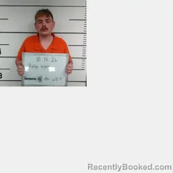 Mugshot of Wyatt Walker David Pixley booked in Sebastian County, Arkansas on October 18, 2026
