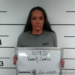 Mugshot of Candice Marie Varnell booked in Sebastian County, Arkansas on October 19, 2026