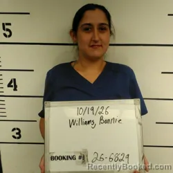 Mugshot of Bonnie Grace Williams booked in Sebastian County, Arkansas on October 19, 2026