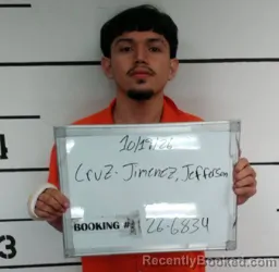 Mugshot of Jefferson Cruz-Jimenez booked in Sebastian County, Arkansas on October 19, 2026