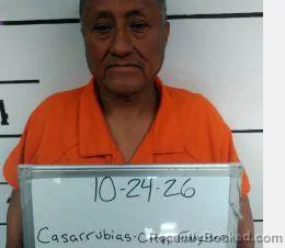 Mugshot of Francisco Casarrubias-Campos booked in Sebastian County, Arkansas on October 24, 2026