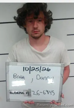 Mugshot of Danny Kagen Brake booked in Sebastian County, Arkansas on October 24, 2026