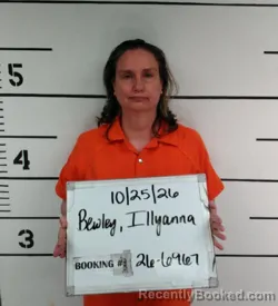 Mugshot of Illyanna Rochelle Bewley booked in Sebastian County, Arkansas on October 25, 2026