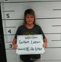 Mugshot of Leean Gillam booked in Sebastian County, Arkansas on October 25, 2026