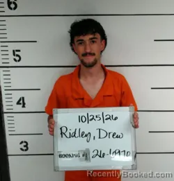Mugshot of Drew Steven Ridley