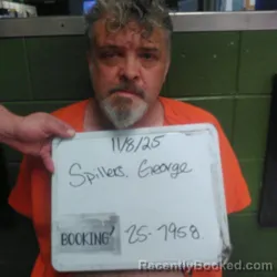Mugshot of George Wallace Second Spillers booked in Sebastian County, Arkansas on October 27, 2026
