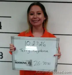 Mugshot of Kaydence Marie Terry booked in Sebastian County, Arkansas on October 27, 2026