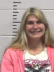 Mugshot of Courtney Alexis Dawn Shaffer booked in Sharp County, Arkansas on April 2, 2026