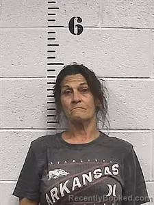 Mugshot of Carol Ann Edwards booked in Sharp County, Arkansas on April 23, 2026