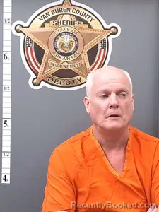Mugshot of Scott JAMES WADE booked in Van Buren County, Arkansas on March 24, 2026