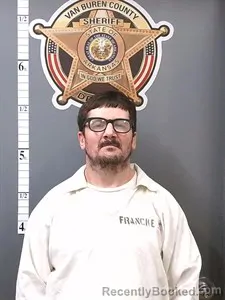Mugshot of Sir Charles MATHEW FRANCKE booked in Van Buren County, Arkansas on March 27, 2026