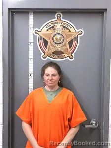 Mugshot of Jennifer NICHOLE Cox-Alford booked in Van Buren County, Arkansas on April 1, 2026