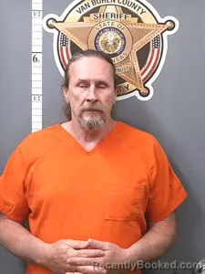 Mugshot of Dale Ralph Krajenka booked in Van Buren County, Arkansas on April 1, 2026