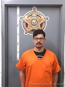 Mugshot of David Mendoza booked in Van Buren County, Arkansas on April 3, 2026