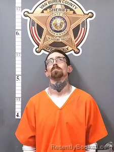 Mugshot of Stephen Joseph Purdy booked in Van Buren County, Arkansas on April 6, 2026