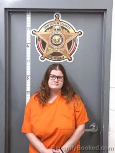 Mugshot of Lillian Elaine Hutson booked in Van Buren County, Arkansas on April 11, 2026