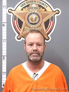 Mugshot of Kelly Lee Rogelstad booked in Van Buren County, Arkansas on April 23, 2026