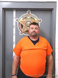 Mugshot of James CARL RICE booked in Van Buren County, Arkansas on April 24, 2026