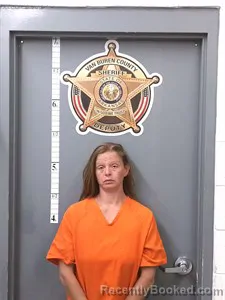 Mugshot of Joanie A Lindley booked in Van Buren County, Arkansas on April 25, 2026