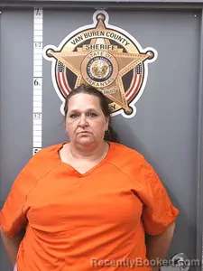 Mugshot of Angela Terry booked in Van Buren County, Arkansas on April 27, 2026
