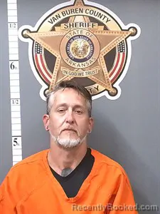 Mugshot of Troy Allan Hood booked in Van Buren County, Arkansas on May 21, 2026