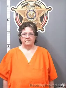 Mugshot of Linda LOU SHELTON booked in Van Buren County, Arkansas on June 10, 2026