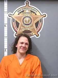 Mugshot of Christian Nicole Perrigo booked in Van Buren County, Arkansas on June 16, 2026