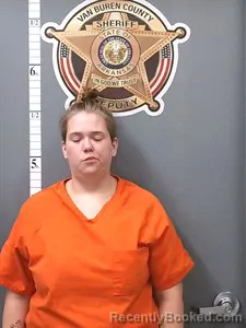 Mugshot of Mia Garza booked in Van Buren County, Arkansas on June 23, 2026