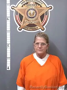 Mugshot of Ronda SUE LANKFORD booked in Van Buren County, Arkansas on July 7, 2026
