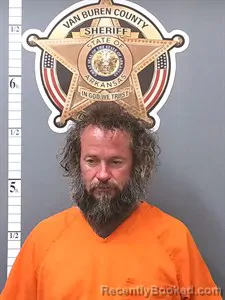 Mugshot of Jeremy Franklin Bryant booked in Van Buren County, Arkansas on July 14, 2026