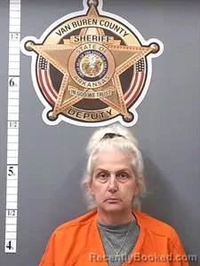 Mugshot of Loraine Michele Mooring booked in Van Buren County, Arkansas on July 29, 2026