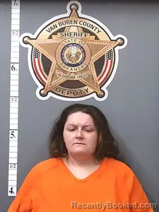 Mugshot of Heather Nicole Rodriguez booked in Van Buren County, Arkansas on July 30, 2026