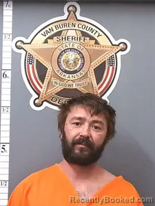 Mugshot of Joshua Jose Cintron booked in Van Buren County, Arkansas on August 19, 2026