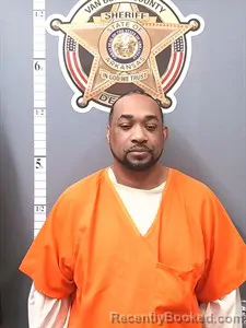 Mugshot of Dejuan R Clemons booked in Van Buren County, Arkansas on September 1, 2026