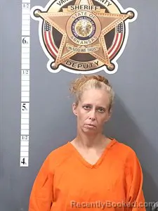 Mugshot of Tiffany Lee Medine booked in Van Buren County, Arkansas on September 30, 2026